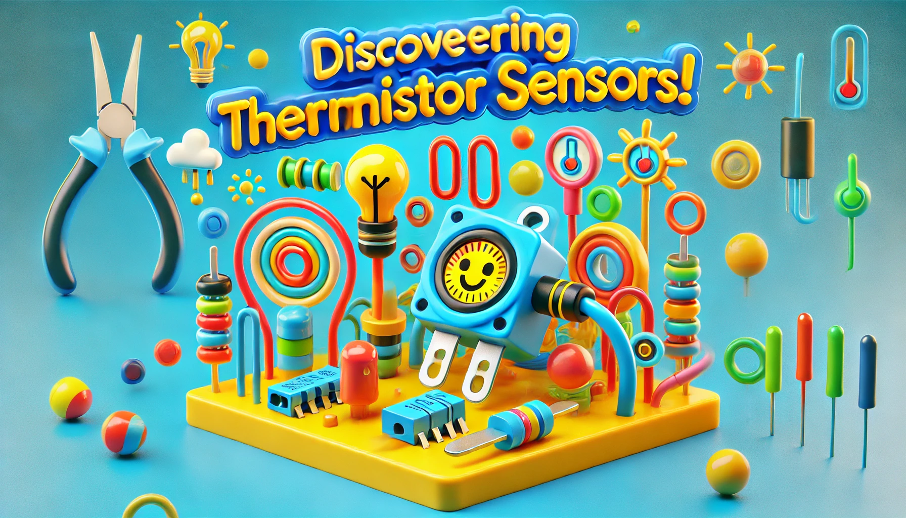 feature image vibrant 3d for kids aspect ratio 16:9, also give title on image in beautiful way for kids