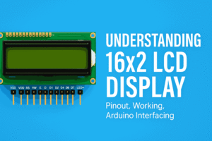 16x2 LCD display, LCD display pinout, LCD interfacing with Arduino, LCD working principle, how to use 16x2 LCD, Arduino LCD tutorial, character LCD module, HD44780 LCD
